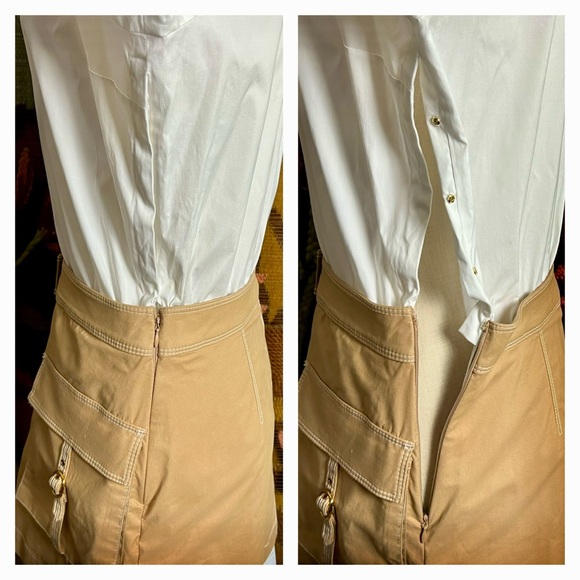 Veronica Beard Jennings Khaki Dress 8 - Picture 8 of 16